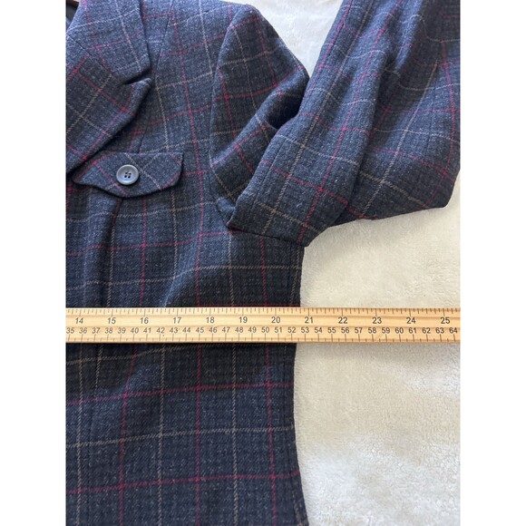 Vintage Pendleton Womens Blazer Size 16 Tartan Plaid 100% Wool USA Made Academia - Picture 8 of 14